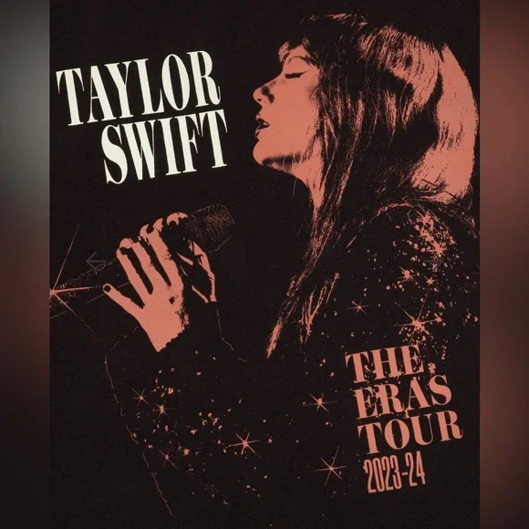 π Authentic Merch - Taylor Swift The Eras Tour Black T-Shirt - Picture 2 of 6